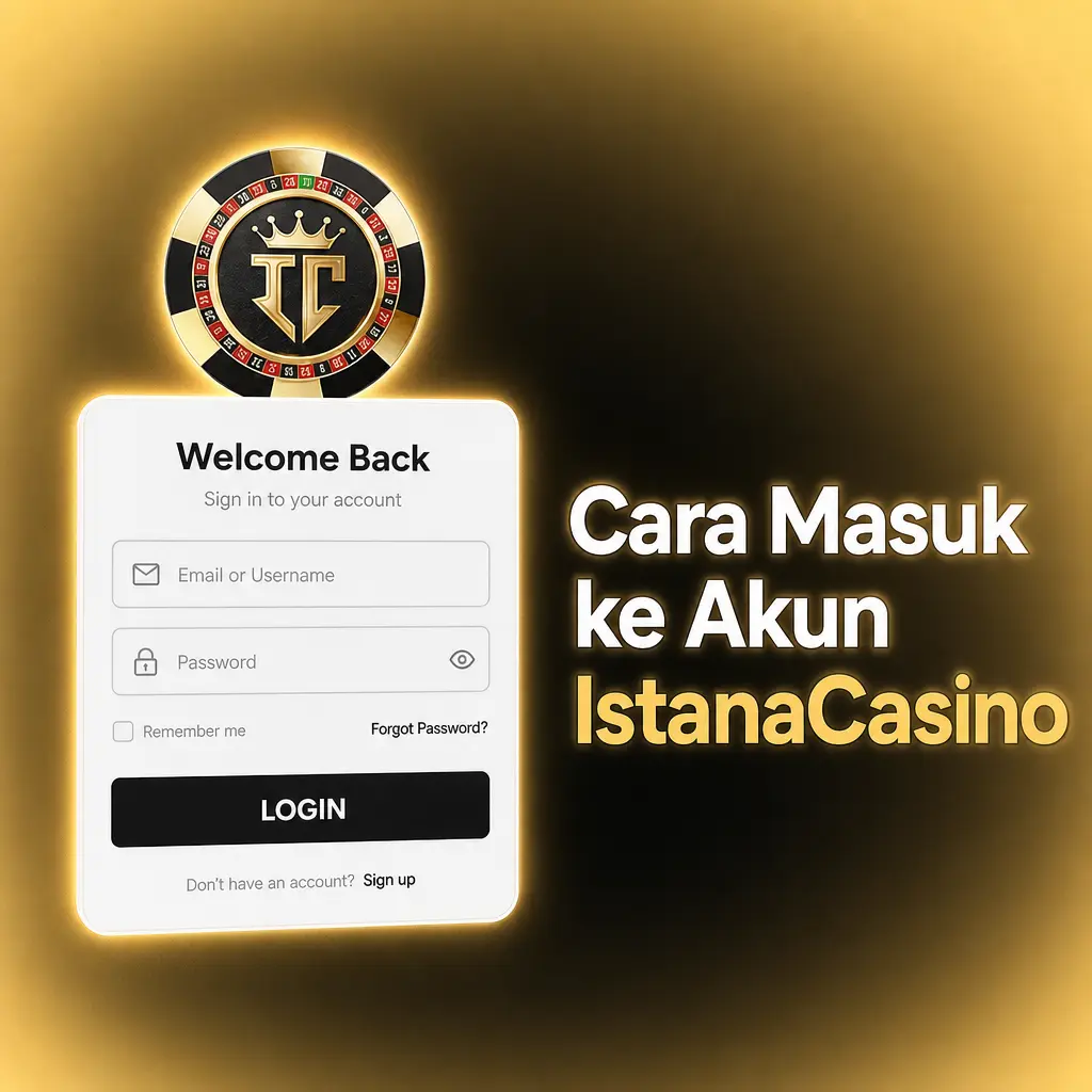 Layar login IstanaCasino