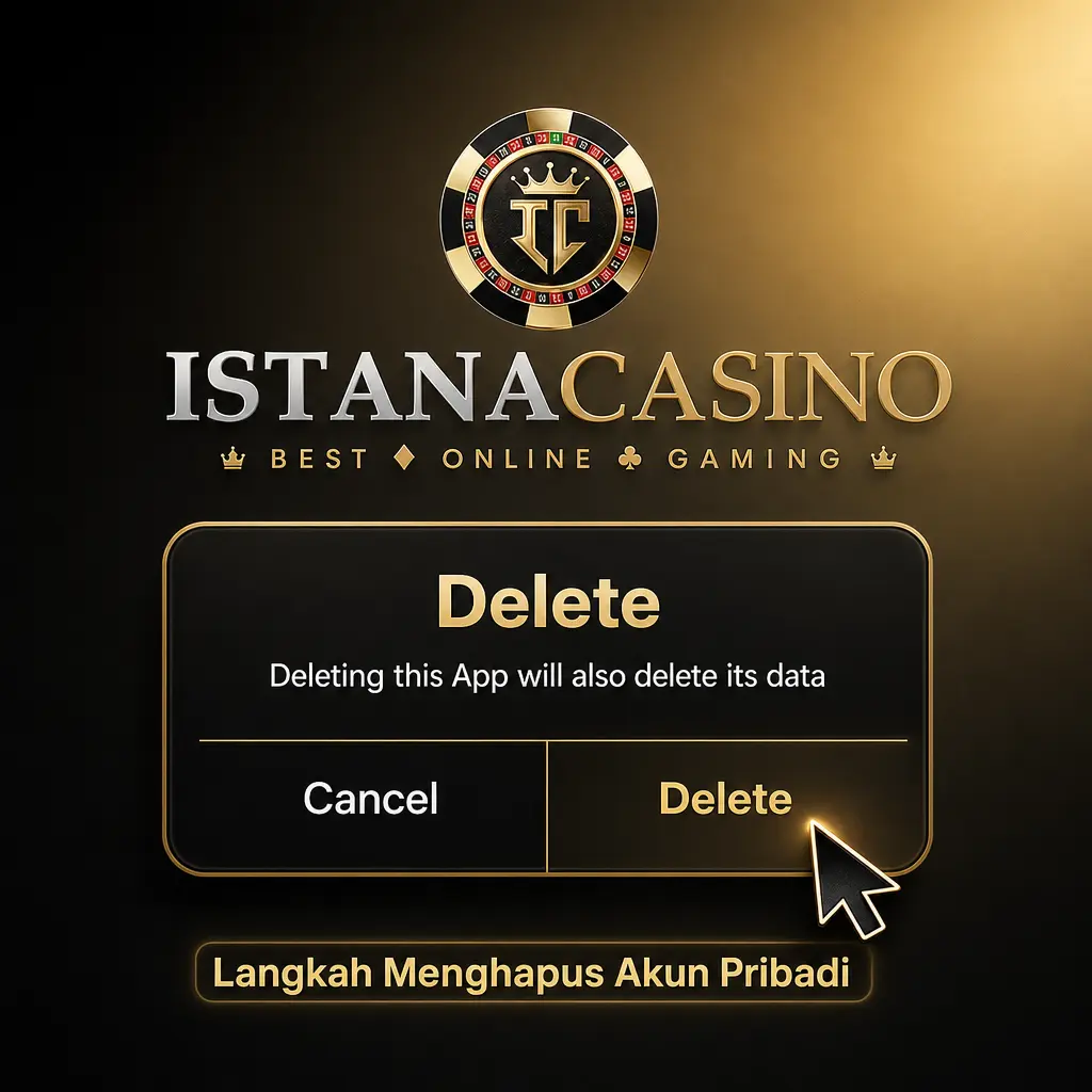 Proses penghapusan akun pribadi IstanaCasino