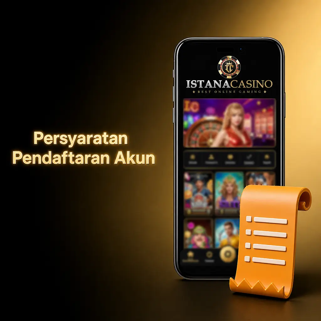 Ilustrasi pendaftaran akun IstanaCasino