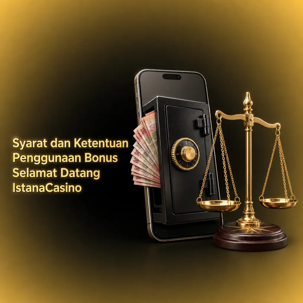 Ilustrasi syarat dan ketentuan bonus selamat datang IstanaCasino